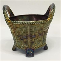 Northwood Carnival Glass Basket