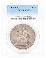 Coin 1875-CC United States Trade Dollar PCGS VF35