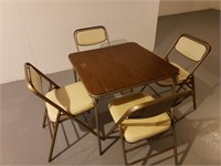 Card Table and Chairs