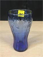 6" Purple Coke Embossed Glass