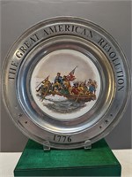 American Revolution Pewter Plate