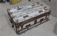 Antique Wooden Storage Chest As Shown 36x20x13.5"