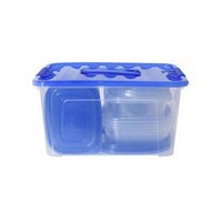 Art Cook 100-Pc. Food Storage Set Dark Blue