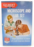Vintage Gilbert #13022 Microscope & Lab Set in