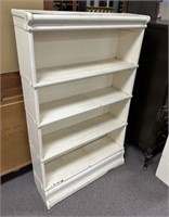 Vintage White Painted Barrister Bookcase