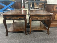 Pair Vintage End Tables, Ex. Condition