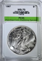 1987 AMERICAN SILVER EAGLE PCSS PERFECT