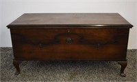 SOLID WALNUT CEDAR LINED CHEST - 42" X 19.5" X 20"