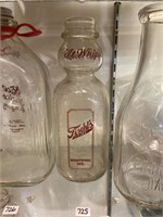 Fischl’s quart milk glass jar