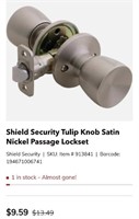 (2) Shield Security Tulip Knob Passage Lock Sets