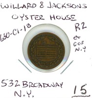 Merchant Civil War Token: 630-C1-1a Willard &
