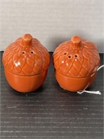 VINTAGE FALL PUMPKIN SALT AND PEPPER SHAKERS