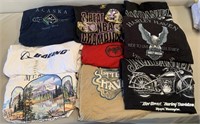 W - LOT OF 9 GRAPHIC TEES SIZE 2XL (Q264)