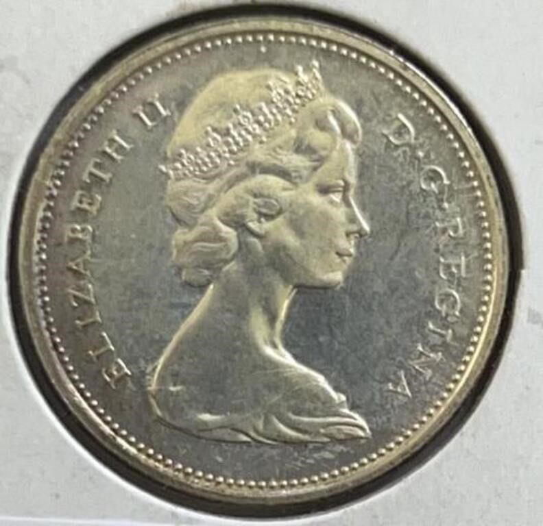 1965 Canadian Quarter Silver