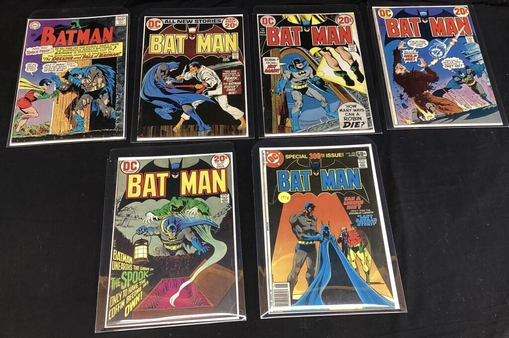 (6) Dc Comic Batman Comics #175, 1973 #243,