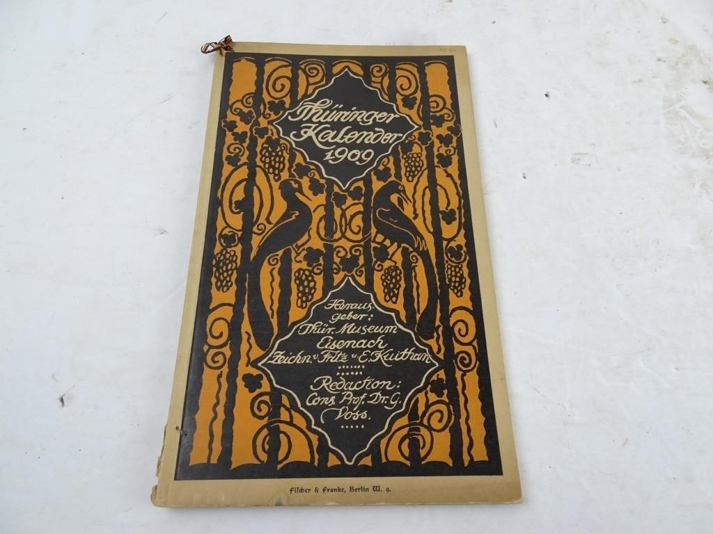 1909 Thuringer Kalendar German Church Calendar