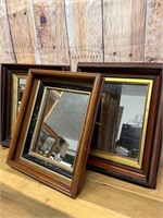 S/3 Square Wall Mirrors