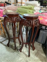 pair of matching fern/plant stands