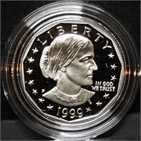 1999 Susan B Anthony Proof Coin in Original Box