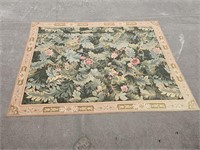 Large Vintage Hand Woven Carpet / Tapestry
