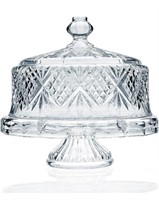 Dublin Crystal Cake Plate with Dome Cover