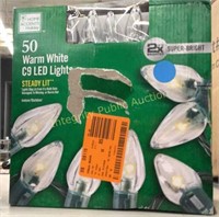 Home Accents 50 Warm White C9 LED Lights