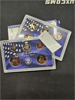 2000 US mint proof set (display area)