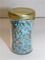 P748 Small 3" Jar Full Of Loose Raw Stones