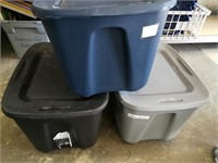 (3) Totes with Lids