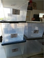 (5) See Through Totes with Lids