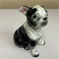 Vintage Ceramic Boston Terrier Pup Sculpture