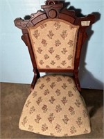 Eastlake Victorian Style Walnut Parlor Chair