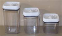 (K3) Lot of 3 Better Homes Canisters