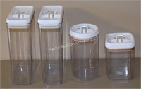(K3) Lot of 4 Better Homes Canisters