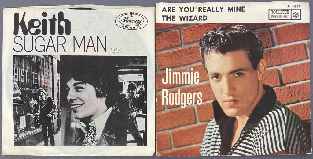 Keith and Jimmie Rogers Vinyl 45 Singles