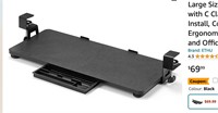 ETHU Keyboard Tray, 26.77" X 11.81" Large Size