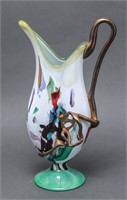 Modern Hand Blown Glass Pitcher / Ewer