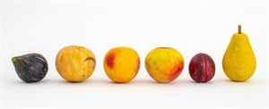 Group of Marble and Stone Fruits, 6