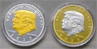 (2) Trump Coins.