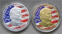 (2) Trump Coins.