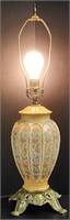 Fine Ornate Floral Victorian Style Lamp