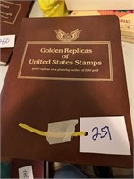 GOLD REPLICAS OF US STAMPS