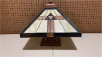 Tiffany style ceiling light fixture 
12” tall,