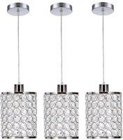 SOTTAE 3pc Crystal Pendant Lights