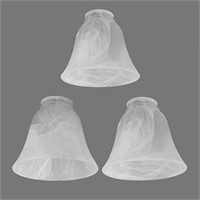 Anmire 3 Pack Alabaster Glass Shade, G0106-Bell Fr