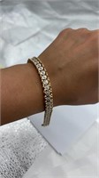 Natural diamond ladies bracelet 
42 single cut