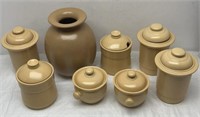 Ceramic canister set 8pc