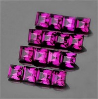 Natural Pinkish Purple Rhodolite Garnet 20 Pcs [Fl