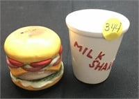 Hamburger and Shake Salt & Pepper Shakers