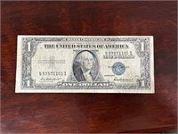 1935 F $1 Dollar Silver Certificate with blue seal